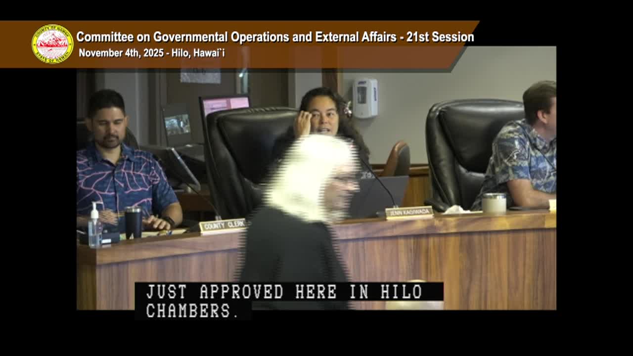 Governmental Operations and External Affairs: 21th Session