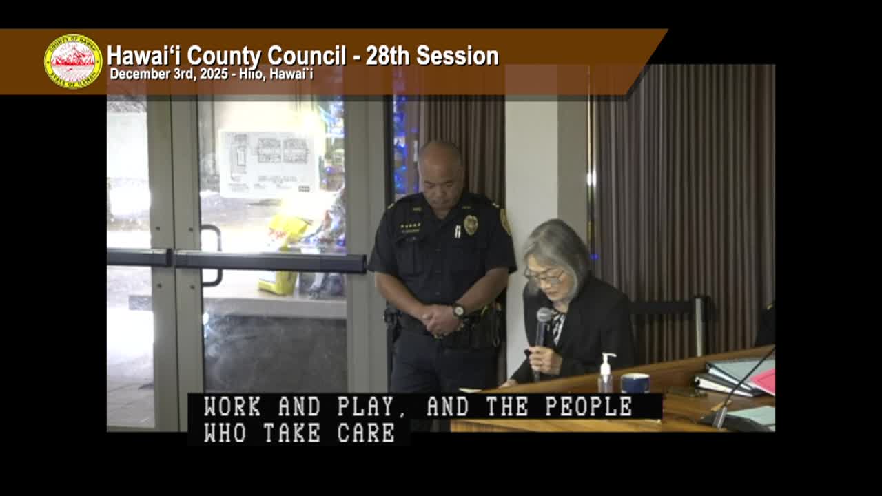 Hawaii County Council: 28th Session