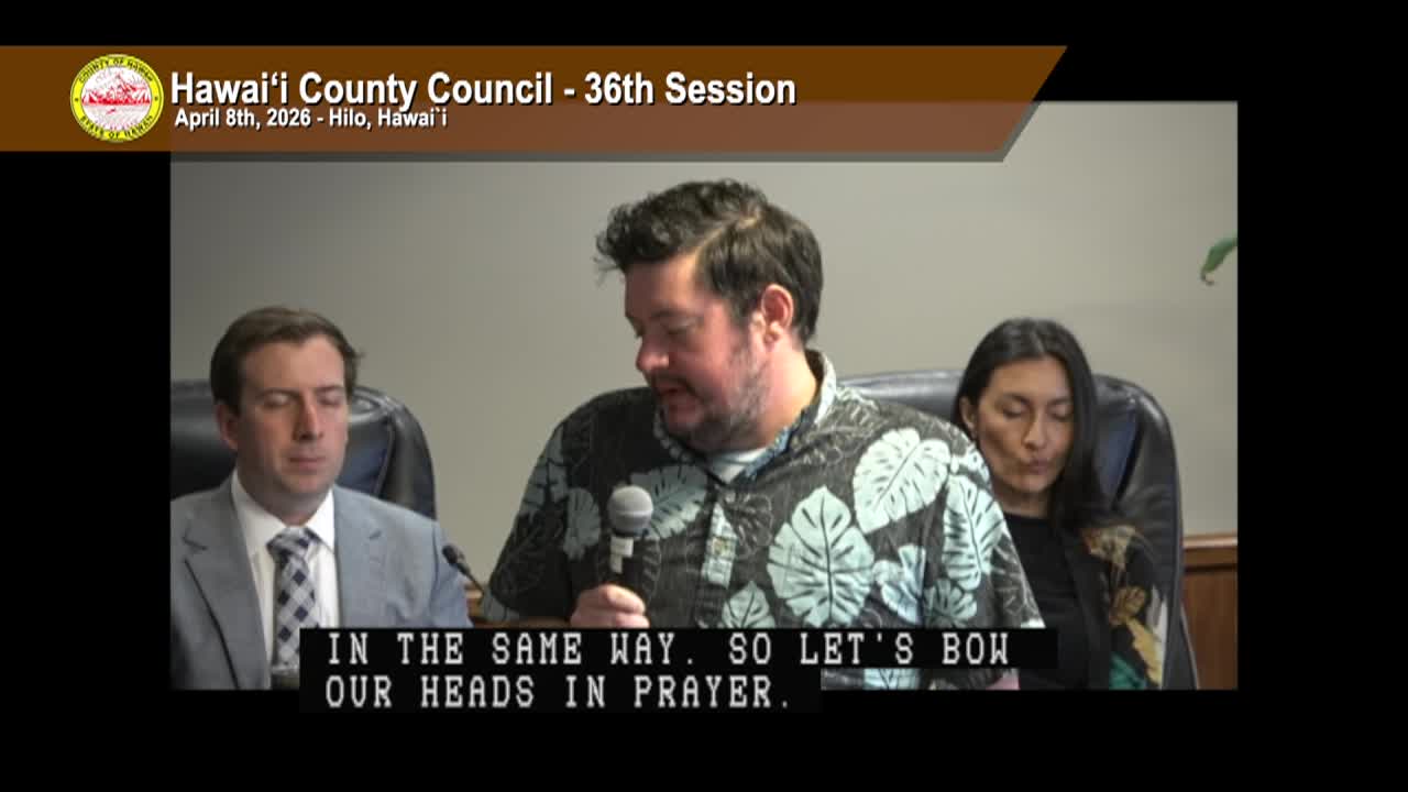 Hawaii County Council: 36th Session