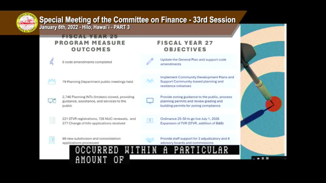 Finance: 33rd Session - Special Meeting, Part 3 - April 17