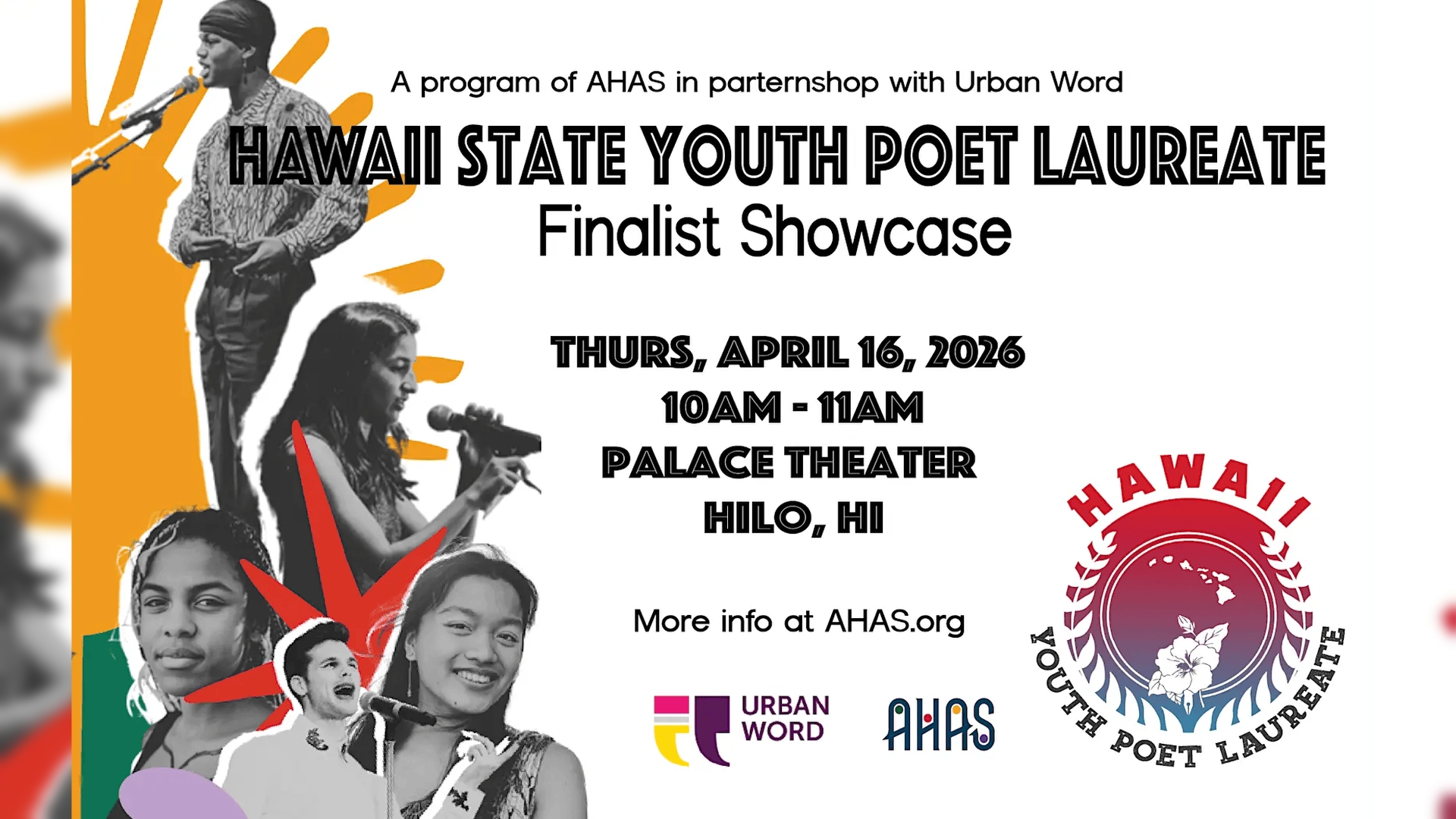 Hawaii State Youth Poet Laureate: Finalist Showcase 2026