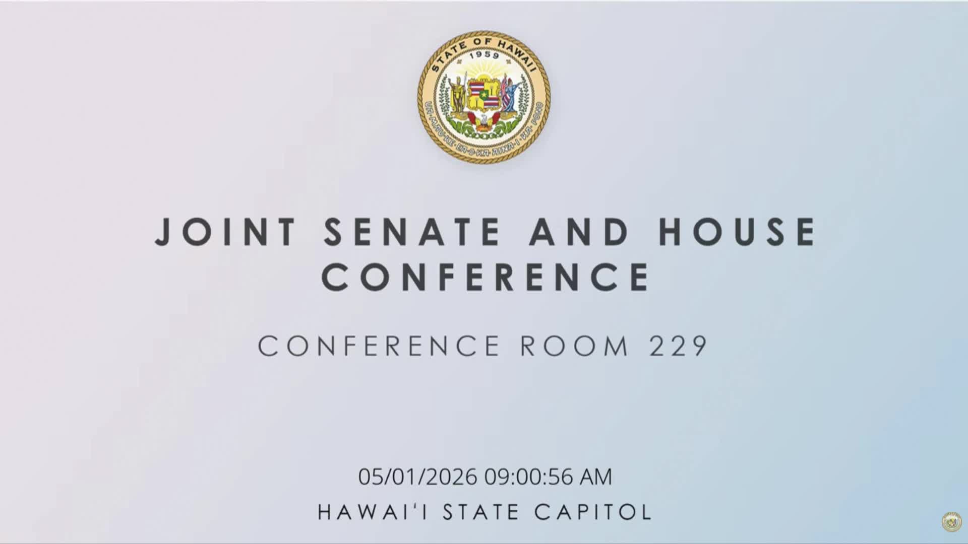 Hawaii State Legislature: Joint Session