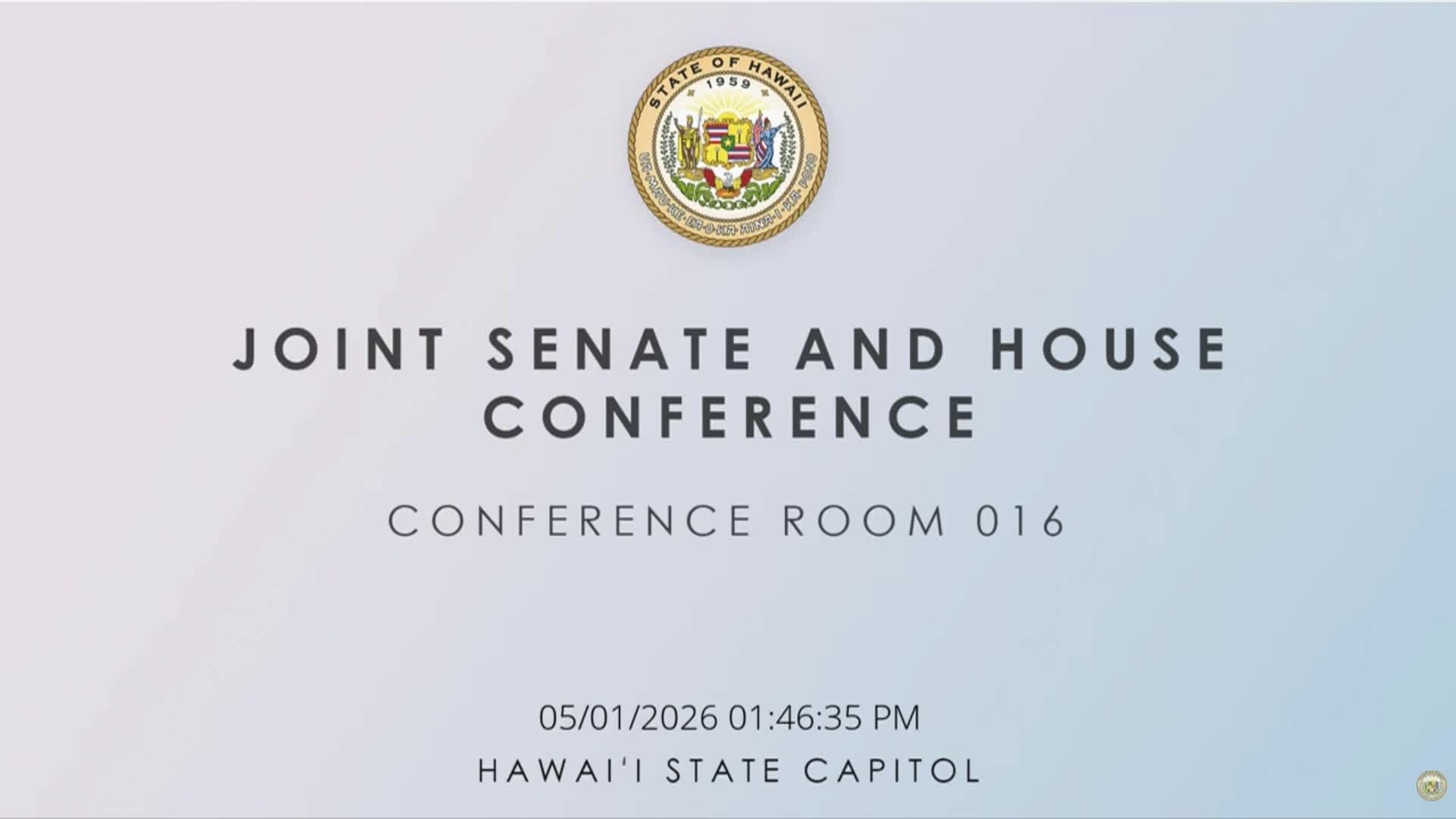 Hawaii State Legislature: Joint Session