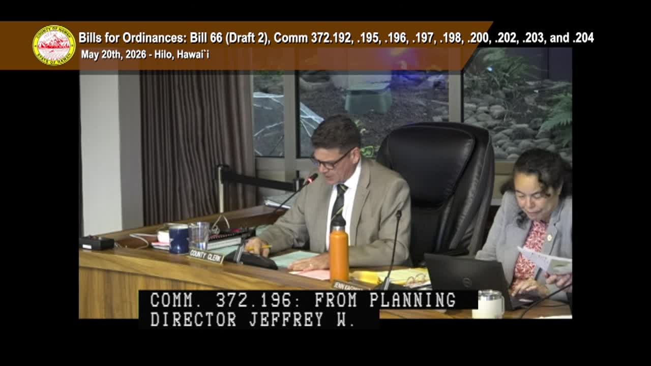 Hawaii County Council: 39th Session, Pt. 2