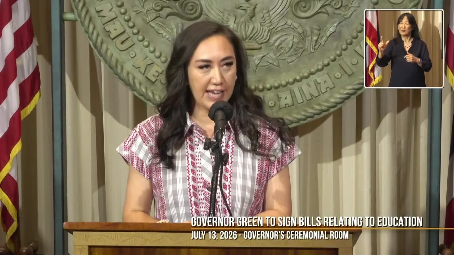 Governor Press Conference: Bill Signing