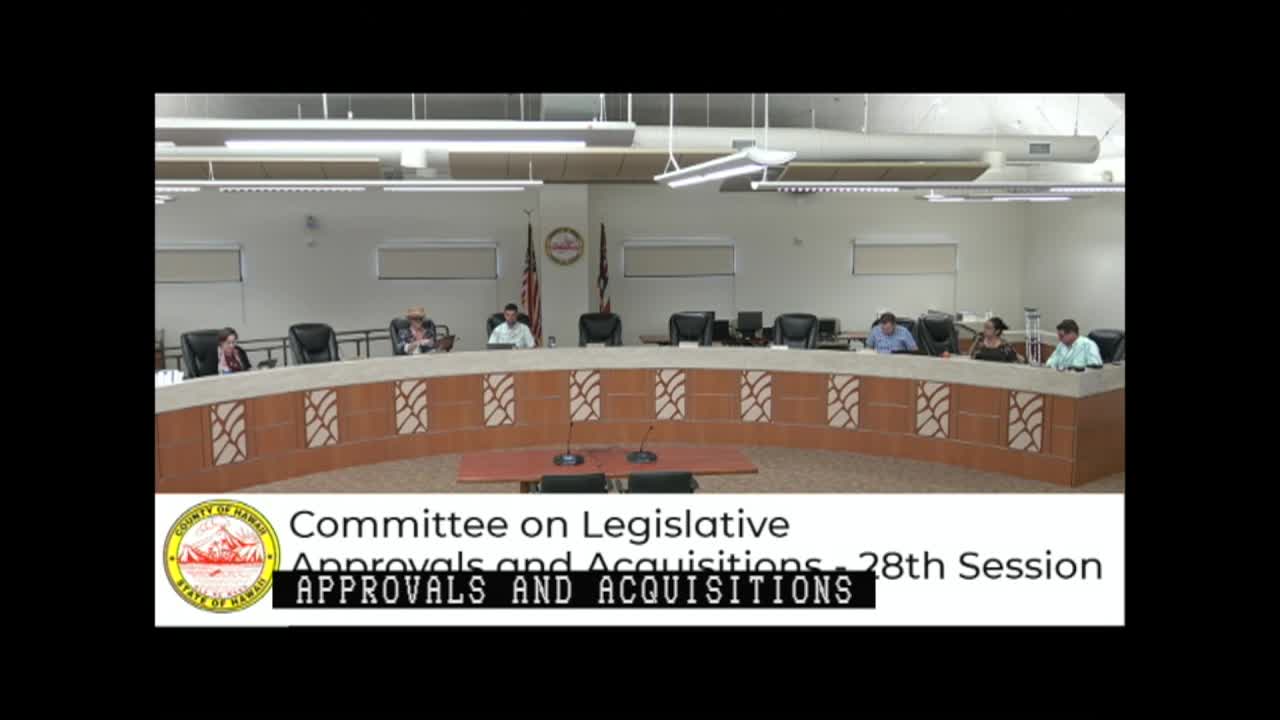 Legislative Approvals and Acquisitions: 28th Session