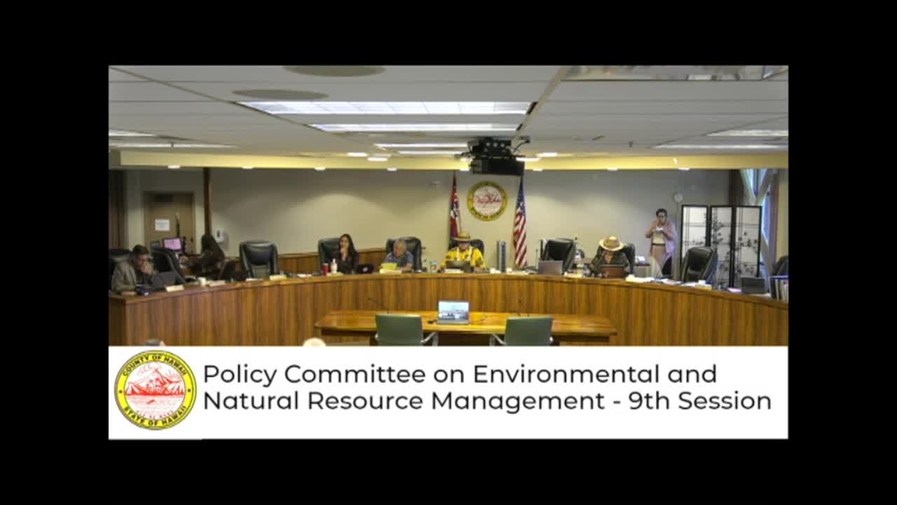 Environmental and Natural Resource Management: 9th Session