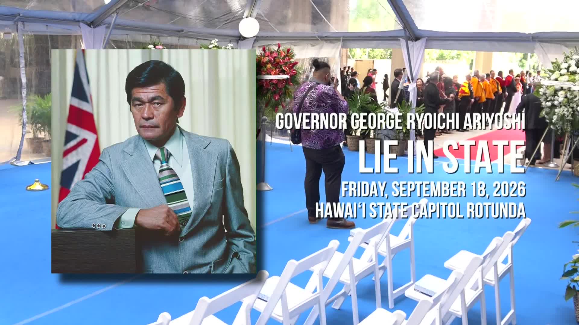 State Services for Governor George Ryoichi Ariyoshi: Lie in State