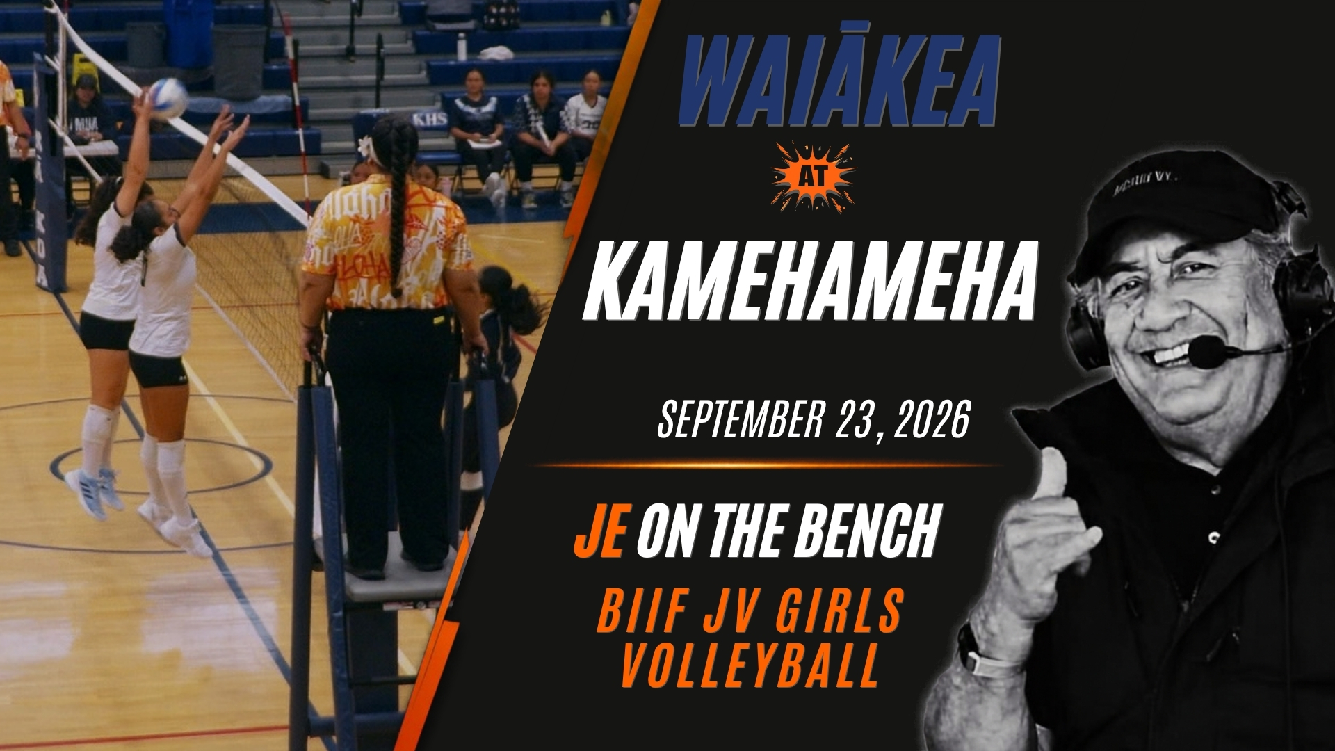 JE on the Bench: BIIF Girls JV Volleyball, Waiakea at Kamehameha Schools Hawaii