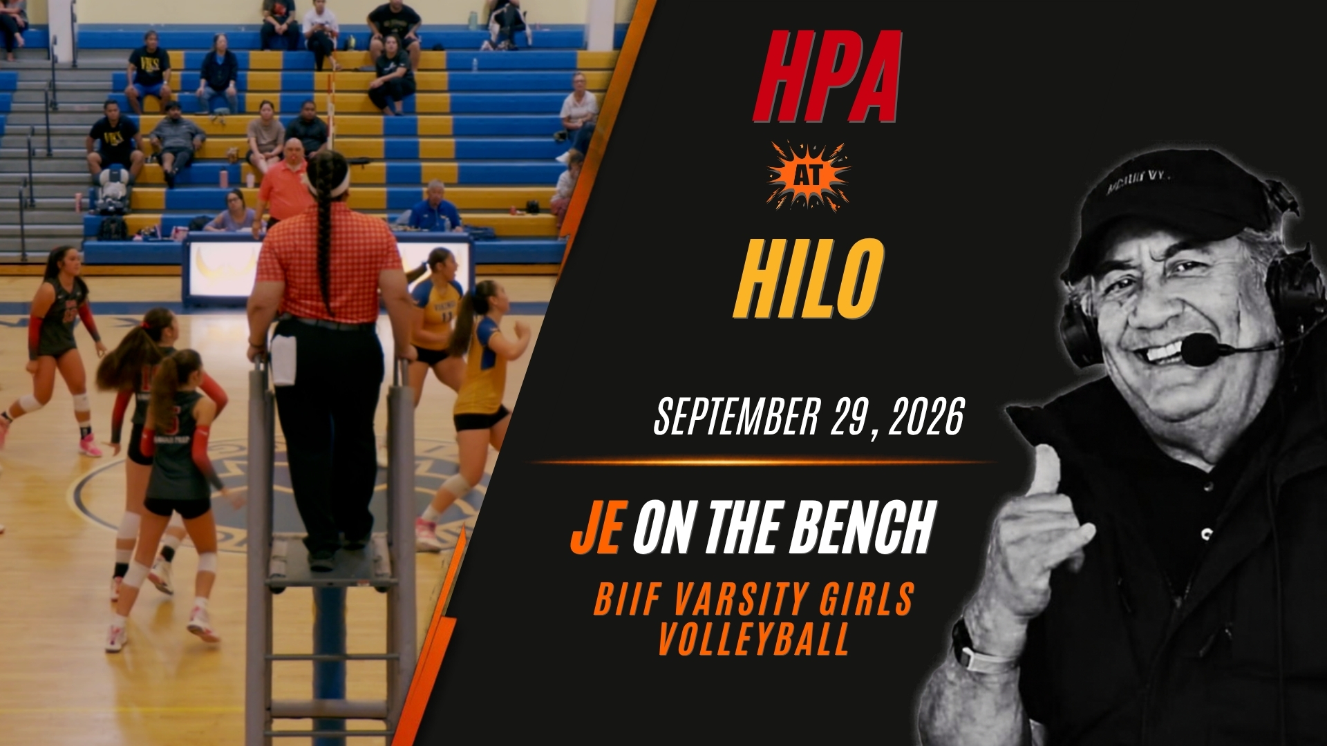 JE on the Bench: BIIF Girls Varsity Volleyball, HPA at Hilo